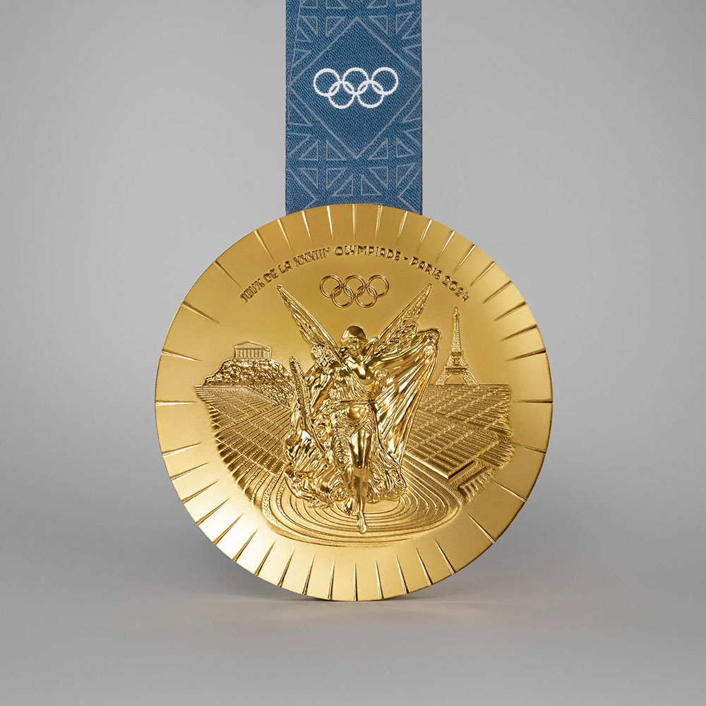 Reverso medalla de oro París 2024