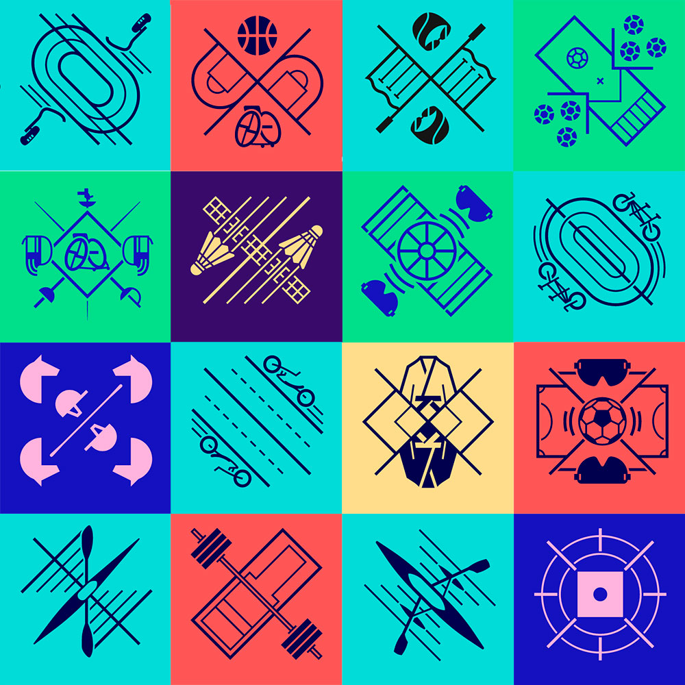 Pictogramas paralímpicos París 2024